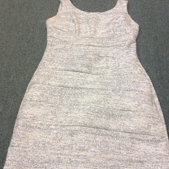 Silver Party Dress above the kness - Picture 3 of 3